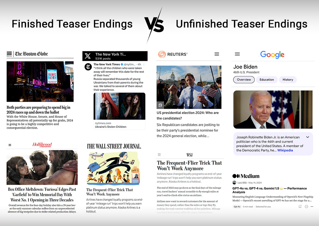 Featured Image: Finished vs. Unfinished Teaser Endings Finished vs. Unfinished Teaser Endings